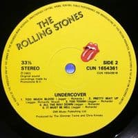 THE ROLLING STONES Undercover Vinyl Record LP Rolling Stones 1983..